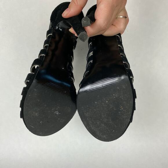 Dolce Vita Gladiator Heeled Booties Size 8 - Picture 5 of 6